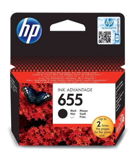 Tusz HP czarny HP 655, HP655=CZ109AE, 550 str.,14 ml Hewlett-Packard Tusz HP czarny HP 655, HP655=CZ109AE, 550 str.,14 ml Hewlett-Packard