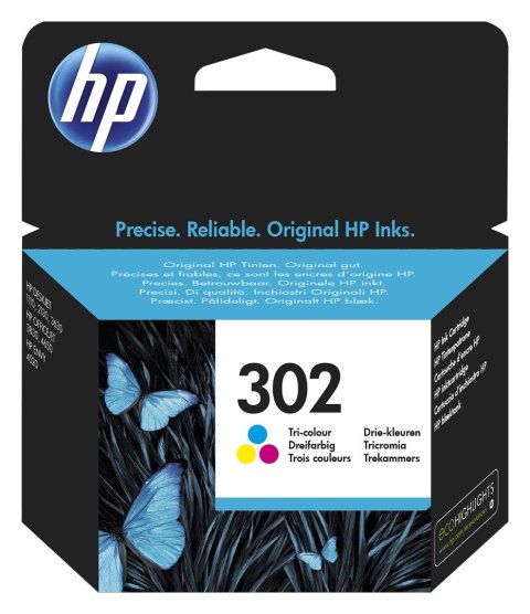 Tusz HP kolor HP 302, HP302=F6U65AE, 165 str.,4 ml Hewlett-Packard Tusz HP kolor HP 302, HP302=F6U65AE, 165 str.,4 ml Hewlett-Packard
