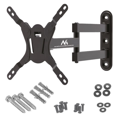 MACLEAN UCHWYT DO TELEWIZORA LUB MONITORA, MAX. VESA 200X200, 23-43", 30KG, CZARNY MC-418 Maclean MACLEAN UCHWYT DO TELEWIZORA LUB MONITORA, MAX. VESA 200X200, 23-43", 30KG, CZARNY MC-418 Maclean