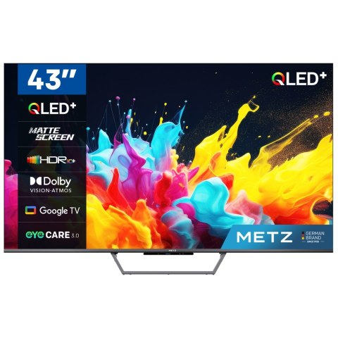 Telewizor 43" METZ QLED 43MQE7600Z 4K Ultra HD Google TV HDR HLG Dolby VISION-ATMOS Metz Telewizor 43" METZ QLED 43MQE7600Z 4K Ultra HD Google TV HDR HLG Dolby VISION-ATMOS Metz