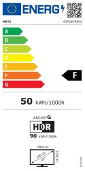 Telewizor 43" METZ QLED 43MQE7600Z 4K Ultra HD Google TV HDR HLG Dolby VISION-ATMOS Metz
