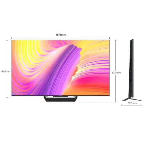 Telewizor 75" METZ MiniLED 75MNE9000Z 120Hz 4K Ultra HD Google TV HDR HLG Dolby VISION-ATMOS Metz