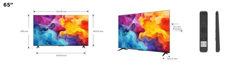 Telewizor TCL 65P655 LED 65'' 4K Ultra HD Google TV Dolby Audio DVB-T2 Czarny TCL Telewizor TCL 65P655 LED 65'' 4K Ultra HD Google TV Dolby Audio DVB-T2 Czarny TCL