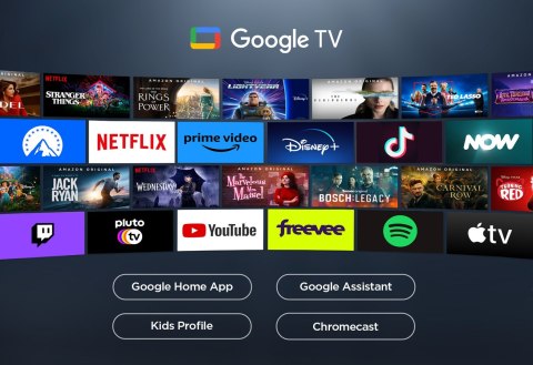 Telewizor TCL 85C655 QLED 85'' 4K Ultra HD Google TV Dolby Atmos DVB-T2 Czarny TCL Telewizor TCL 85C655 QLED 85'' 4K Ultra HD Google TV Dolby Atmos DVB-T2 Czarny TCL