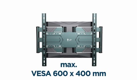 GEMBIRD REGULOWANY UCHWYT ŚCIENNY LCD 40"-80" VESA MAX 600 X 400MM, DO 50KG GEMBIRD REGULOWANY UCHWYT ŚCIENNY LCD 40"-80" VESA MAX 600 X 400MM, DO 50KG