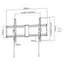 GEMBIRD UCHWYT ŚCIENNY REGULOWANY LCD 43-90 VESA MAX 800 X 400MM, DO 70KG GEMBIRD