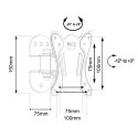 MACLEAN UCHWYT DO TELEWIZORA LUB MONITORA MAX. VESA 100X100, 13-32", 30KG, CZARNY MC-415 Maclean