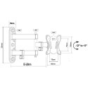 MACLEAN UCHWYT DO TELEWIZORA LUB MONITORA MAX. VESA 100X100, 13-32", 30KG, CZARNY MC-417 Maclean
