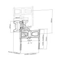 MACLEAN UCHWYT DO TV ELEKTRYCZNY NAD KOMINEK 37"-70" 35KG Z PILOTEM MC-891 Maclean
