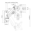 MACLEAN UCHWYT NAŚCIENNY MONITORA 17"-27" SPRĘŻYNA GAZOWA MAX 7KG MC-458 Maclean