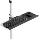 MACLEAN WÓZEK STAND PROFESJONALNY, MOBILNE STANOWISKO KOMPUTEROWE NA KÓŁKACH, MAX 17"-32", MAX 20KG MC-793 W Maclean