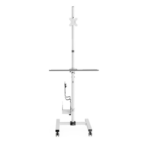 MACLEAN WÓZEK STAND PROFESJONALNY, MOBILNE STANOWISKO KOMPUTEROWE NA KÓŁKACH, MAX 17"-32", MAX 20KG MC-793 W Maclean MACLEAN WÓZEK STAND PROFESJONALNY, MOBILNE STANOWISKO KOMPUTEROWE NA KÓŁKACH, MAX 17"-32", MAX 20KG MC-793 W Maclean