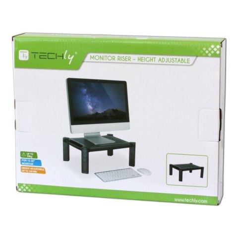 TECHLY STOLIK PODSTAWKA POD MONITOR Z REGULACJĄ WY TECHly TECHLY STOLIK PODSTAWKA POD MONITOR Z REGULACJĄ WY TECHly