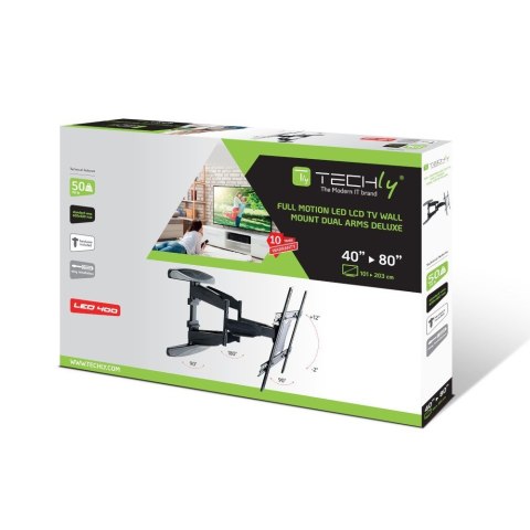 TECHLY UCHWYT ŚCIENNY TV LED/LCD 40-80 CALI 50KG O TECHly TECHLY UCHWYT ŚCIENNY TV LED/LCD 40-80 CALI 50KG O TECHly