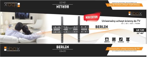 Uchwyt ścienny do telewizora Libox Berlin LB-120 (ścienne; 37" - 70"; max. 50kg) Libox Uchwyt ścienny do telewizora Libox Berlin LB-120 (ścienne; 37" - 70"; max. 50kg) Libox