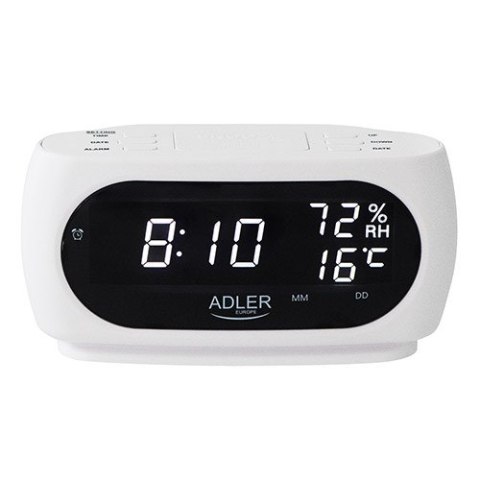 Budzik ADLER AD 1186 white Adler Budzik ADLER AD 1186 white Adler