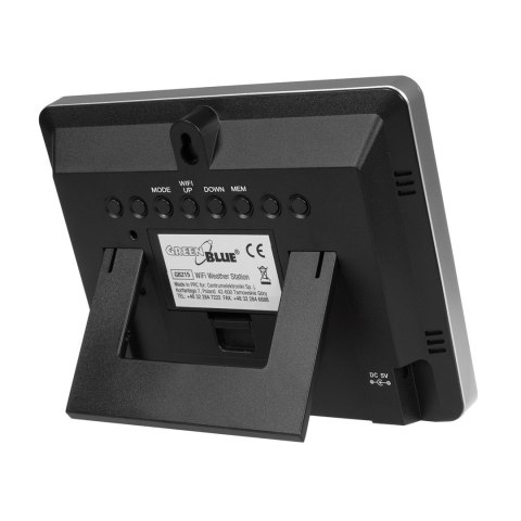 GREENBLUE STACJA POGODOWA WIFI, ZGODNA Z TUYA GB21 GreenBlue GREENBLUE STACJA POGODOWA WIFI, ZGODNA Z TUYA GB21 GreenBlue