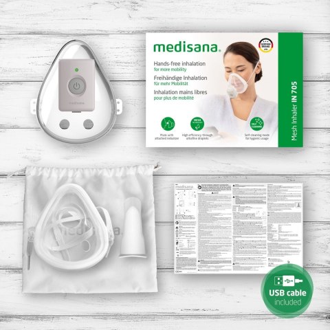 Inhalator Medisana IN 705 hands-free (w masce) Medisana Inhalator Medisana IN 705 hands-free (w masce) Medisana