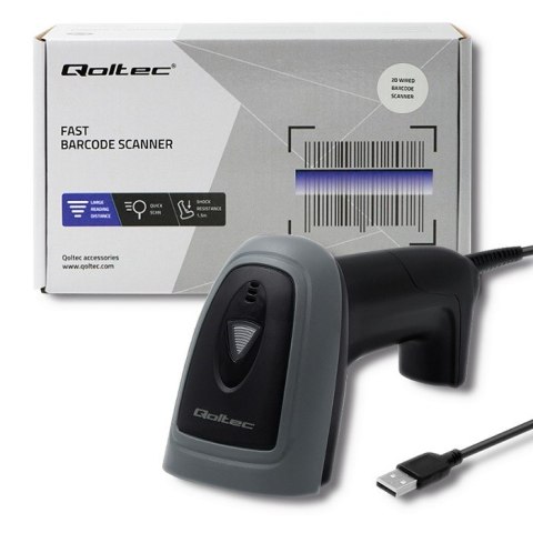 QOLTEC CZYTNIK KODÓW KRESKOWYCH 1D I 2D | USB Qoltec QOLTEC CZYTNIK KODÓW KRESKOWYCH 1D I 2D | USB Qoltec