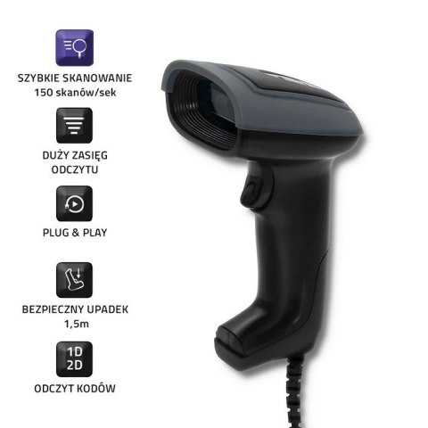 QOLTEC CZYTNIK KODÓW KRESKOWYCH 1D I 2D | USB Qoltec QOLTEC CZYTNIK KODÓW KRESKOWYCH 1D I 2D | USB Qoltec