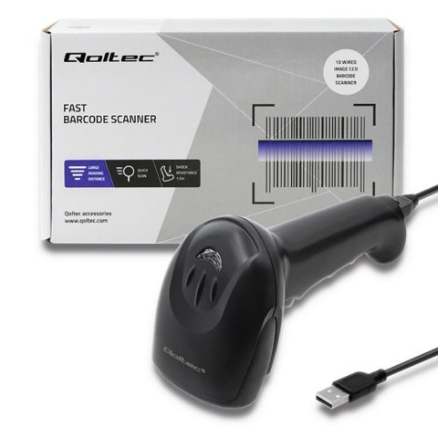 QOLTEC LASEROWY CZYTNIK KODÓW KRESKOWYCH 1D | CCD Qoltec QOLTEC LASEROWY CZYTNIK KODÓW KRESKOWYCH 1D | CCD Qoltec
