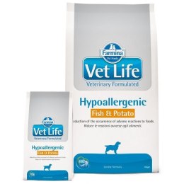 FARMINA Vet Life Hypoallergenic Fish & Potato Canine - sucha karma dla psa - 12 kg Farmina
