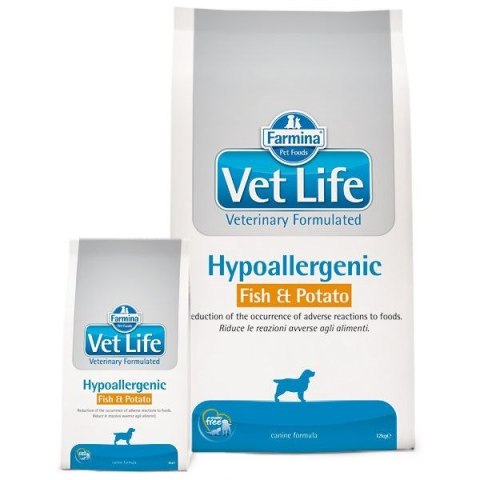 FARMINA Vet Life Hypoallergenic Fish & Potato Canine - sucha karma dla psa - 12 kg Farmina FARMINA Vet Life Hypoallergenic Fish & Potato Canine - sucha karma dla psa - 12 kg Farmina