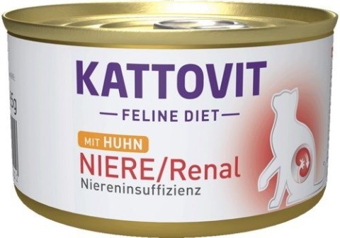 KATTOVIT Renal kurczak - puszka 185g karma dla kota KATTOVIT KATTOVIT Renal kurczak - puszka 185g karma dla kota KATTOVIT