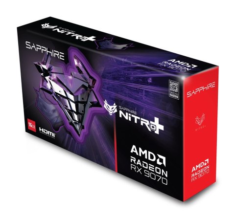 Karta graf. SAPPHIRE NITRO+ RX 9070 GAMING OC 16GB Sapphire Karta graf. SAPPHIRE NITRO+ RX 9070 GAMING OC 16GB Sapphire