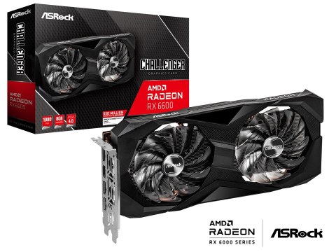 Karta graficzna ASRock Radeon RX 6600 Challenger D 8GB Asrock Karta graficzna ASRock Radeon RX 6600 Challenger D 8GB Asrock
