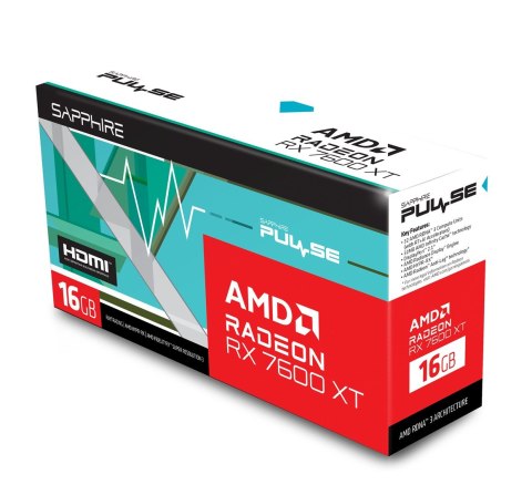 Karta graficzna SAPPHIRE Radeon RX 7600 XT PULSE Gaming OC 16GB Sapphire Karta graficzna SAPPHIRE Radeon RX 7600 XT PULSE Gaming OC 16GB Sapphire