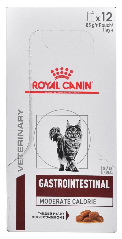 ROYAL CANIN Intestinal Gastro Moderate Calorie Cat - mokra karma dla kota - 12x85g Royal Canin ROYAL CANIN Intestinal Gastro Moderate Calorie Cat - mokra karma dla kota - 12x85g Royal Canin