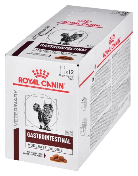 ROYAL CANIN Intestinal Gastro Moderate Calorie Cat - mokra karma dla kota - 12x85g Royal Canin ROYAL CANIN Intestinal Gastro Moderate Calorie Cat - mokra karma dla kota - 12x85g Royal Canin