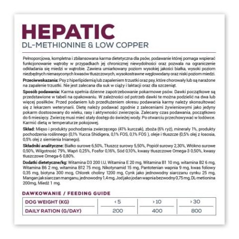 VetExpert Veterinary Diet Hepatic Dog 400g can VetExpert VetExpert Veterinary Diet Hepatic Dog 400g can VetExpert