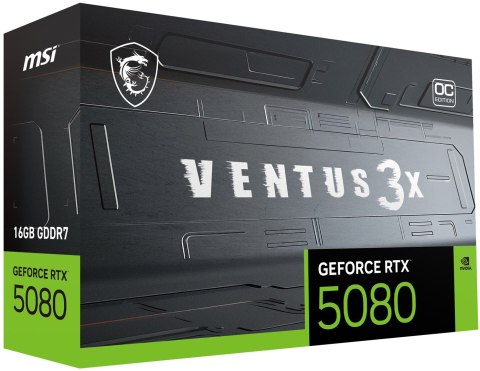 Karta graf. MSI RTX 5080 16G VENTUS 3X OC MSI Karta graf. MSI RTX 5080 16G VENTUS 3X OC MSI