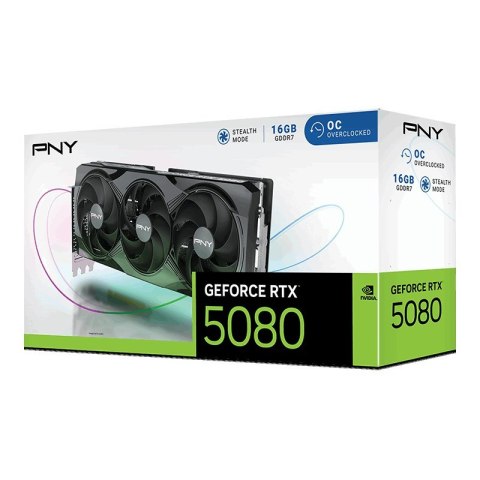 Karta graf. PNY GeForce RTX 5080 16GB OC 3-FAN PNY Technologies Karta graf. PNY GeForce RTX 5080 16GB OC 3-FAN PNY Technologies