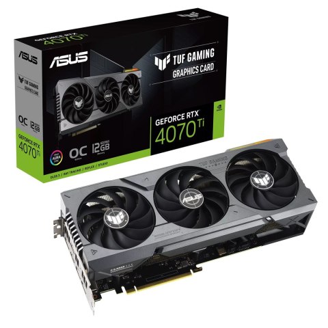 Karta graficzna ASUS TUF Gaming GeForce RTX 4070 Ti 12GB GDDR6X OC Edition (WYPRZEDAŻ) ASUS Karta graficzna ASUS TUF Gaming GeForce RTX 4070 Ti 12GB GDDR6X OC Edition (WYPRZEDAŻ) ASUS