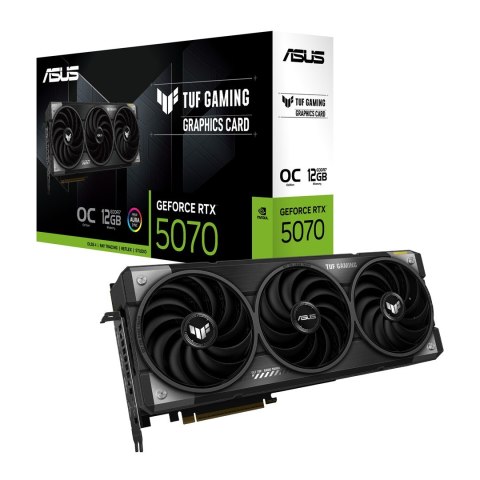 Karta graficzna ASUS TUF Gaming GeForce RTX 5070 OC 12GB ASUS Karta graficzna ASUS TUF Gaming GeForce RTX 5070 OC 12GB ASUS