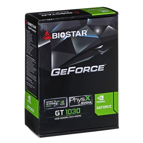 Karta graficzna BIOSTAR GeForce GT 1030 4GB ATX Biostar Karta graficzna BIOSTAR GeForce GT 1030 4GB ATX Biostar