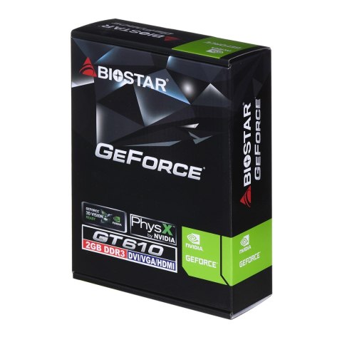 Karta graficzna BIOSTAR GeForce GT 610 2GB Biostar Karta graficzna BIOSTAR GeForce GT 610 2GB Biostar