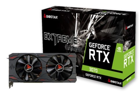 Karta graficzna BIOSTAR RTX 3070 8GB Biostar Karta graficzna BIOSTAR RTX 3070 8GB Biostar