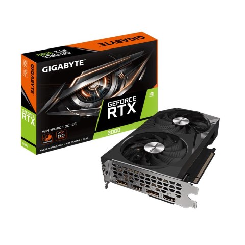 Karta graficzna Gigabyte GeForce RTX 3060 WINDFORCE OC 12GB rev. 2.0 GDDR6 Gigabyte Karta graficzna Gigabyte GeForce RTX 3060 WINDFORCE OC 12GB rev. 2.0 GDDR6 Gigabyte