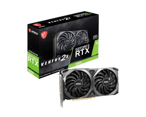 Karta graficzna MSI GeForce RTX 3060 VENTUS 2X 12GB OC MSI Karta graficzna MSI GeForce RTX 3060 VENTUS 2X 12GB OC MSI