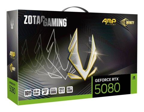 Karta graficzna ZOTAC GAMING GeForce RTX 5080 16GB AMP Extreme INFINITY ZOTAC Karta graficzna ZOTAC GAMING GeForce RTX 5080 16GB AMP Extreme INFINITY ZOTAC