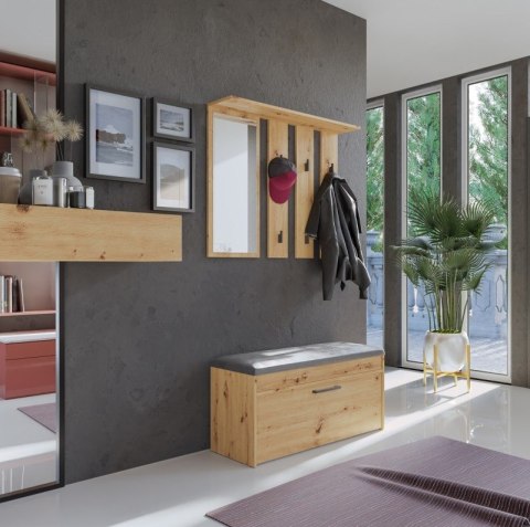 Wieszak + lustro PARMA 100x15xH.81,5 artisan TOP E SHOP Wieszak + lustro PARMA 100x15xH.81,5 artisan TOP E SHOP