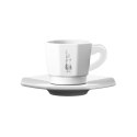 Bialetti Zestaw 4 filiżanek z podstawką - Biały (4 sztuki) BIALETTI