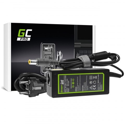 GREEN CELL PRO ZASILACZ AD16AP DO LENOVO B590 THINKPAD R61 R500 T430 T430S T510 T520 T530 X200 X201 X220 X230 20V 3.25A 65W Green Cell