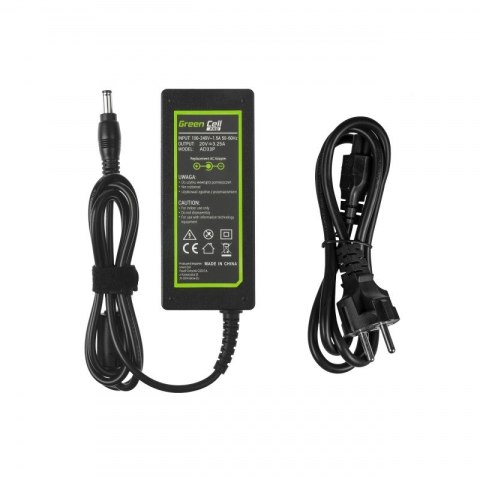 GREEN CELL ZASILACZ AD33P FUJITSU 20V 3.25A 65W Green Cell GREEN CELL ZASILACZ AD33P FUJITSU 20V 3.25A 65W Green Cell