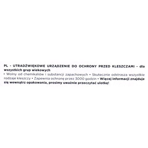 Odstraszacz kleszczy dla ludzi TickLess zielony TICKLESS Odstraszacz kleszczy dla ludzi TickLess zielony TICKLESS