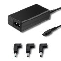 QOLTEC ZASILACZ SPECJALIZOWANY DO HP | 65W | 3 WTYCZKI Qoltec
